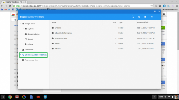 Как добавить Dropbox или OneDrive в приложение “Файлы” в Chrome OS