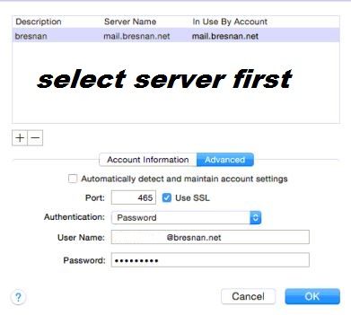 Как изменить порт SMTP в Apple Mail (MacOS)