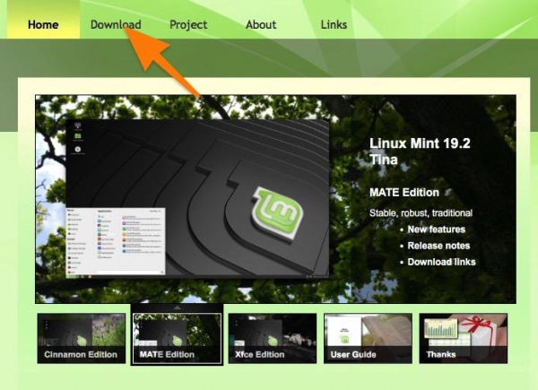 Установка Linux Mint