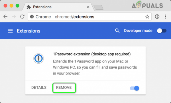 Расширение 1Password для Chrome не работает [решено]