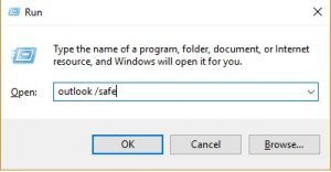 Как исправить Outlook «2007, 2010, 2013, 2016», запускающийся в безопасном режиме